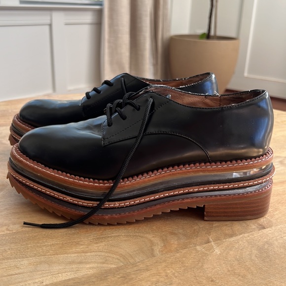 Jeffrey Campbell ‘Jagger’ Black Leather Oxfords, 9 - Picture 4 of 11